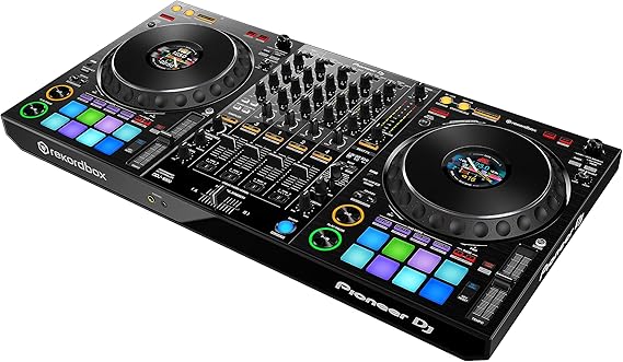 Pioneer DJ DDJ-1000 - 4-deck USB DJ Control Surface and 4-channel Mixer, with Rekordbox DJ Software, Dual USB Ports, LCD Jog Display, and 16 Multicolor Performance Pads