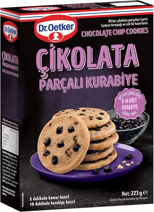 Dr. Oetker Çikolata Parçalı Kurabiye 223 gr