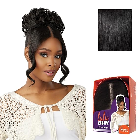 Sensationnel Lulu Bun Updo Hairextensions-Unit 3,1 JETBLACK