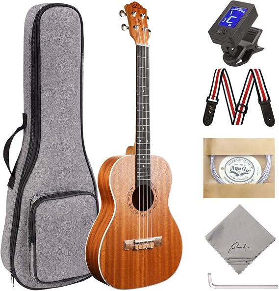 Ranch 30 Inch Baritone Ukulele, Sapele Professional Kit with Truss Rod