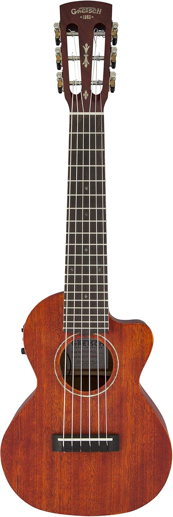 Gretsch G9126 Acoustic Electric Guitar-Ukulele with Cutaway - Honey Mahogany Stain