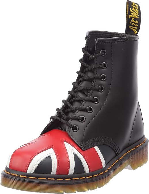 Dr Martens 10950 Union Jack Black Smooth Size 6.5
