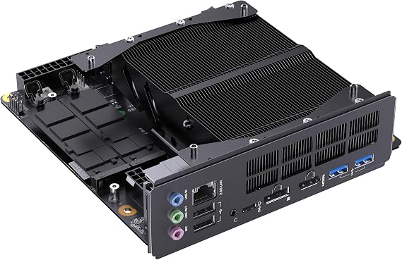MINISFORUM BD795i SE Motherboard AMD Ryzen 9 7945HX(16C/32T) Gaming Mini PC Without RAM/SSD/OS, 2X DDR5 SODIMM Slots, 2X PCIe4.0 SSD, M.2 2230 Key E Slot, HDMI+DP+USB-C Triple Video Outputs Computer