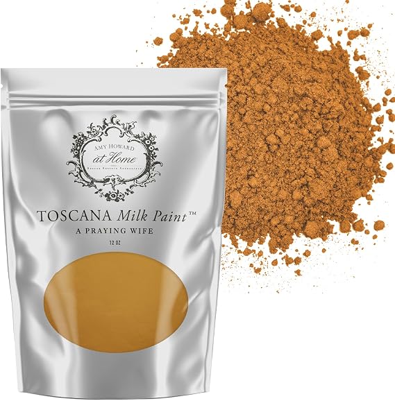 AMY HOWARD AT HOME Toscana Milk Paint Powder for Furniture, Decor, Finish, and More | Multi-Surface Paint Mix with Natural Ingredients | Add Water | 12.0 Ounce Pouch | A Praying Wife