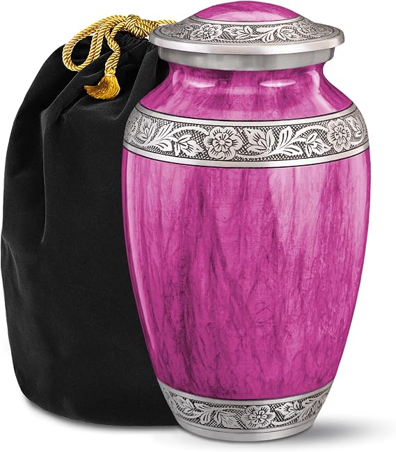 Cremation Urns for Human Ashes - Waterscapes Purple Large Decorative Urn for Adult Men & Women - Burial Urns for Adult Human Ashes