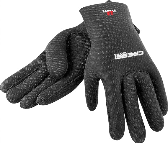 Cressi Adult 5-Fingers Diving Gloves - Neoprene Thermal Protection - for Any Water Activity - High Stretch Gloves: Designed in Italy