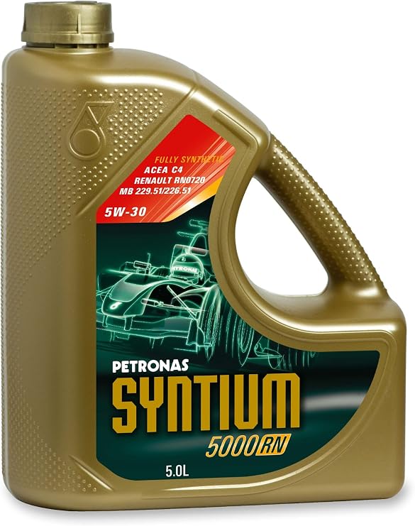 Petronas SYNTIUM 5000 RN - 5W30 Synthetic Motor Oil - 5 L Bottle