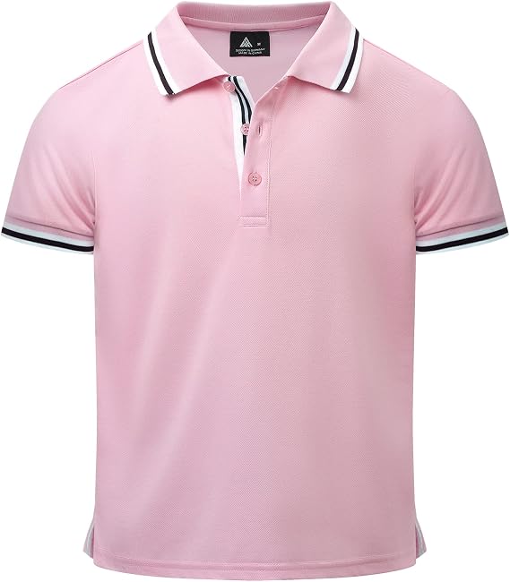 Boys Polo Shirt Childs Short Sleeve Golf Collared Shirts School Uniform Tennis Pique Shirts for Kids