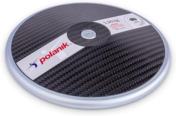 Polanik Discus CCD19 - Carbon Competition Discus - with Center Plates | 1.50 kg | WA Certified - I-20-1003 | 69% Rim Weight