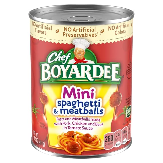 Chef Boyardee Mini Spaghetti and Meatballs, 14.5 oz.
