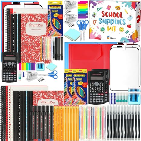 2 Sets Middle and High School Supply Kit Back to School Essentials Bundle