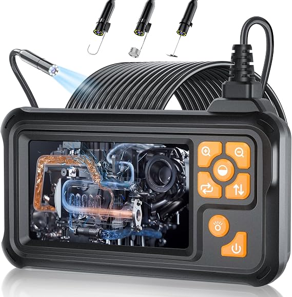 50FT Inspection Endoscope Camera with Light,1080P HD Borescope Camera