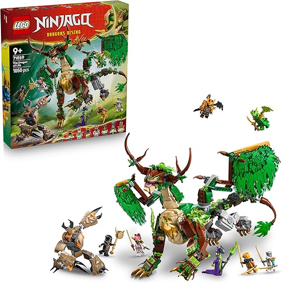 LEGO NINJAGO Der Drache des Lebens - Ninja Spielzeug mit Drachenfigur Mini Monster Mech 8 Minifiguren und Schwertern - Kreatives Geschenk für Jungen und Mädchen ab 8 Jahren und Fans - 71859
