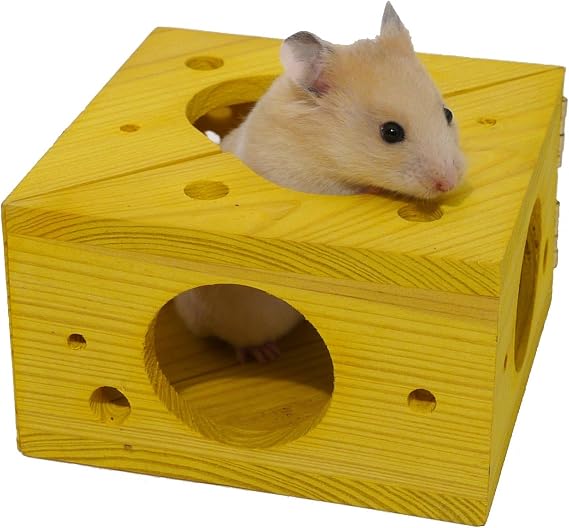 Rosewood 19276 Boredom Breaker Activity Toy Sleep 'n' Play Cheese for Small Animals