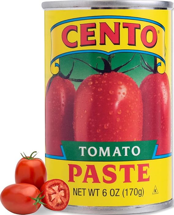 Cento Rich & Thick Tomato Paste, Low Sodium, Non-GMO, Gluten-Free, 6 oz