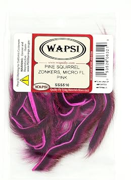 Wapsi Micro Pine Squirrel Zonkers Tying Material, Micro, Brown