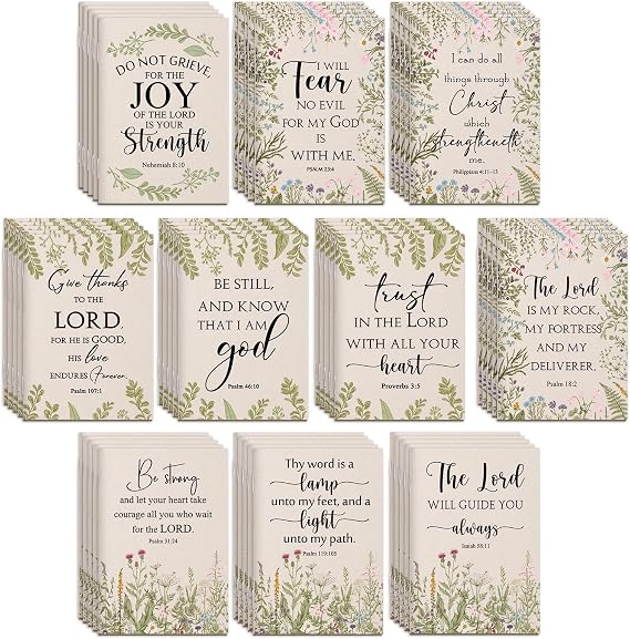 Ctosree 50 Pcs Prayer Journal Bulk, Mini Bible Verse Notebooks, Beige