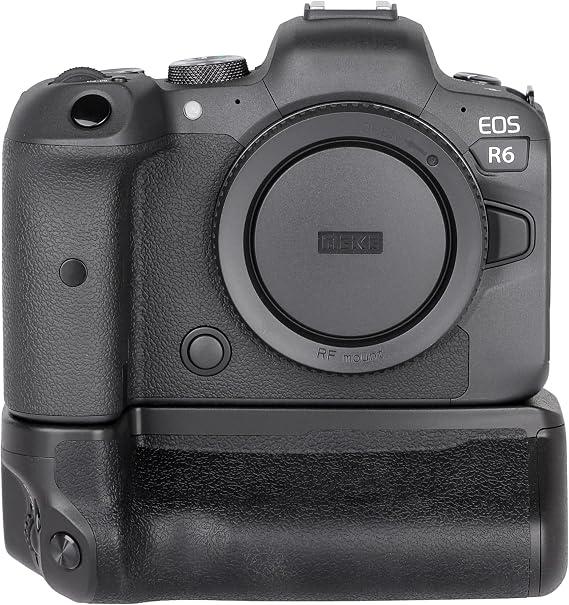 ayex Pil sapı Canon EOS R5 R6 & R6 Mark II BG-R10 gibi kompakt sap rahat ve güvenli tutuş Ergonomik sağlam işçilik