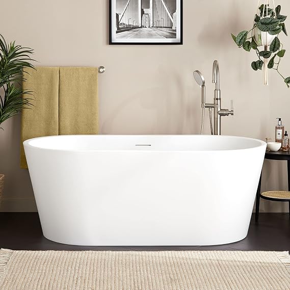 Signature Hardware 482581 Eden 59" Acrylic Soaking Tub