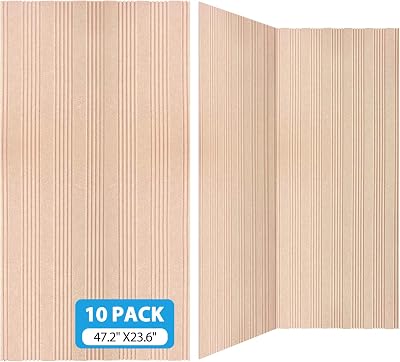 10Pack Large Acoustic Panels Sound Absorbing, 47.2x23.6x0.4 inch Acoustic Wall Panels, Self-Adhesive Decorative Soundproof Wall Panels, High Density Acoustic Treatment for Office, Studio, Theater