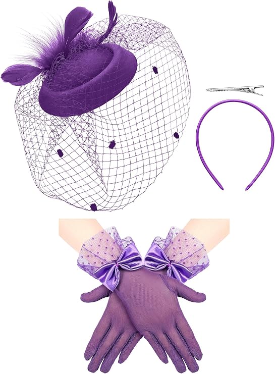 Geyoga 50s Fascinators Hat for Women