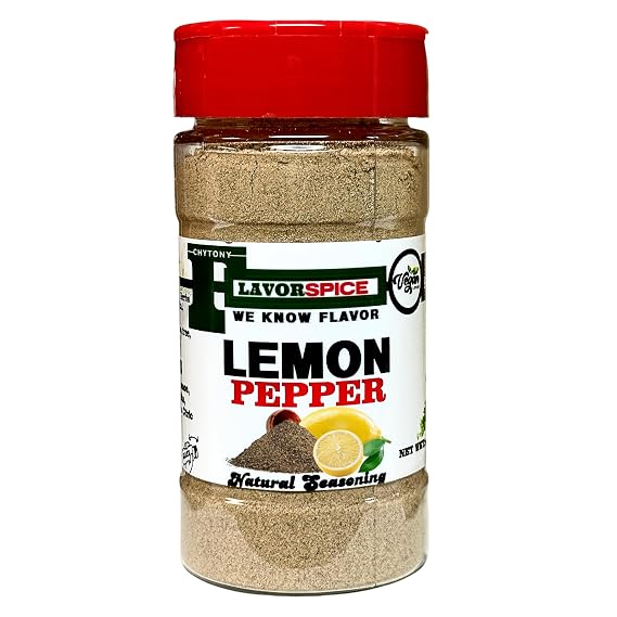 Lemon Pepper 4.15oz | Crafted with 100% Herbs and Spices with No Artificial, No Preservatives, Sugar Free, Salt Free, No Monosodium Glutamate (MSG), Gluten Free, Great For Keto, Great For Vegan