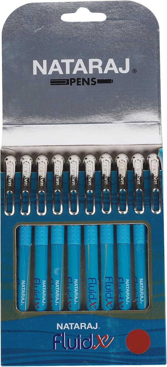 Nataraj Fluid X Ball Pens - Pack of 10