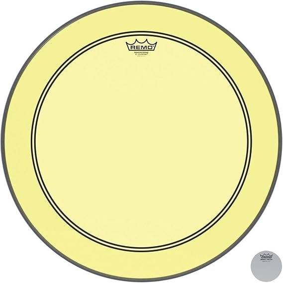 REMO - P3 Colortone Yellow 22" (P3-1322-CT-YE), Yellow Drum Head
