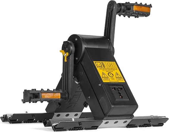 K-TOR Power Box 20 Watt Pedal Generator, Can Charge a 12 Volt Battery, Bundled with Powersteam 12 Volt Charger and Cree Rechargeable Flashlight with Integrated USB
