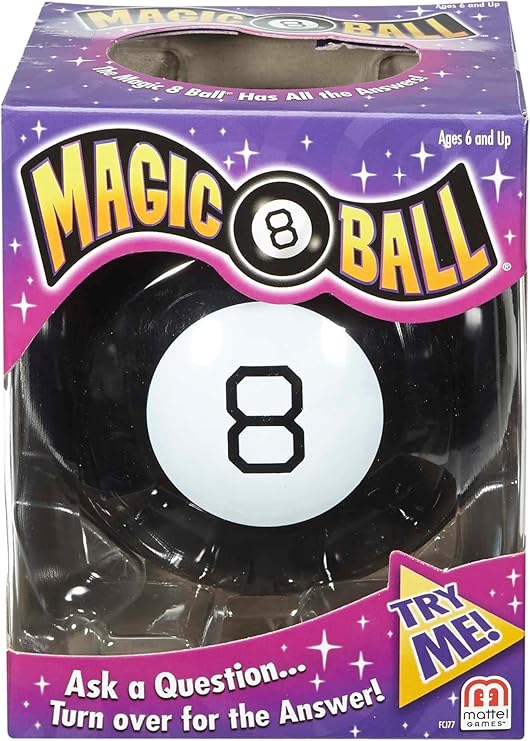 Mattel Games Magic 8 Ball Kids Toy, Novelty Fortune Teller, Ask A Question & Turn Over for Answer