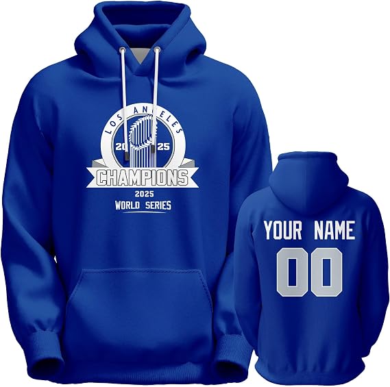 Customized Baseball 2025 Final Champions Hooded Sweatshirt Personalized Baseball Hoodie Gift For Men Women Youth