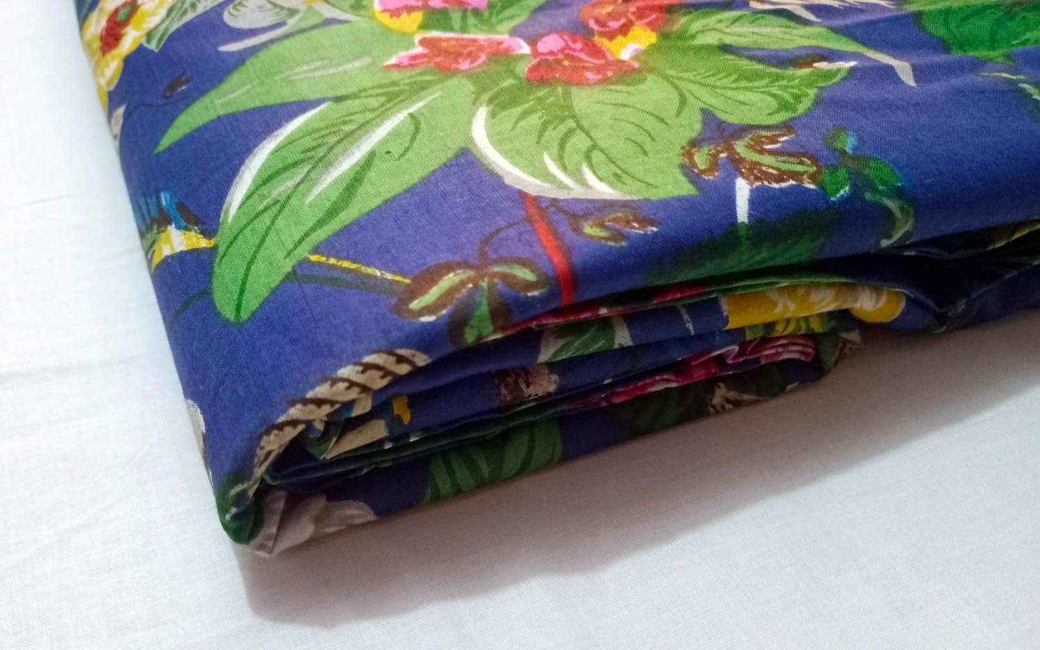INDACORIFY Screen Printed Fabric Premium Cotton Soft Material Dress for DIY Use for Crafts Work Jaipur Printed (5 Yards)