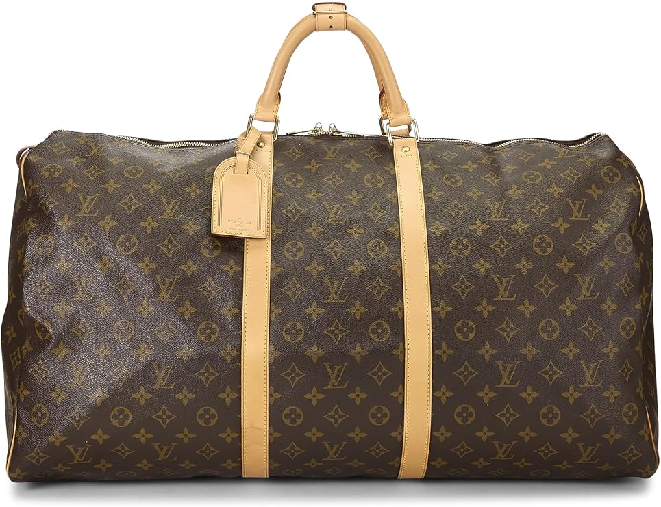 Pre-Loved Monogram Canvas Keepall 60, Brown