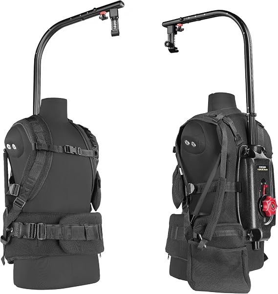 FLYCAM Flowline Master Pro Vest Body Support, 4-12kg/9-27lb, 180 Rotation | Fully padded waist belt with anti-slip ratchet tension knob for extended comfort during long shoots