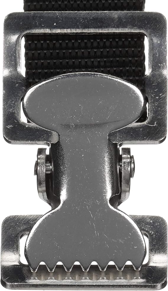 Attwood 11526-3 Fuel Tank Strap Set, for 3-6-Gallon Tanks, 1-Inch-Wide White Nylon Strap with Snap and Buckle, 48 Inches Long