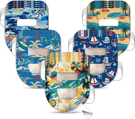 Omnipod 5 Overpatches Waterproof, Amolyfe 20 Pack Omnipod 5 Patches (Beach)