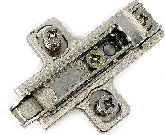 Hafele 329.71.513 Salice BARGR39/16 Clip Mounting Plate, steel, nickel-plated, with pre-installed 11mm euroscrews, 3mm Mod 5 (1 pc)