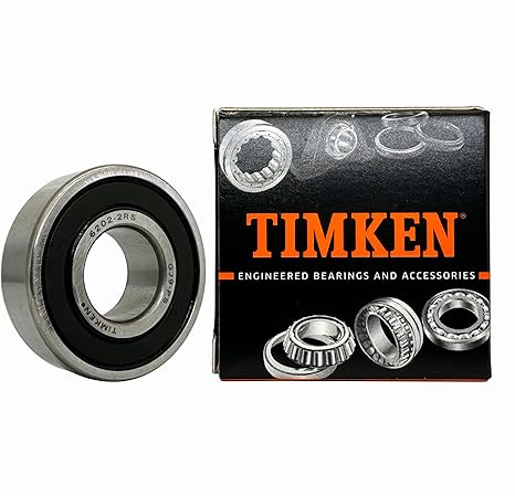2PACK TIMKEN 6202-2RS Double Rubber Seal Bearings 15x35x11mm Ball Bearings