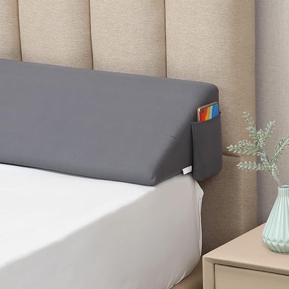 Vekkia Full Wedge Pillow Headboard for Bed Gap, Bed Gap Filler 54"x10"x6"
