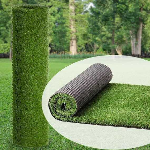 WALPLUS 4m x 1m Artificial Grass - UV Protection Fake Grass with UV Resistant Fibres, 20mm Pile Height, Ideal Astro Turf for Gardens - One Roll