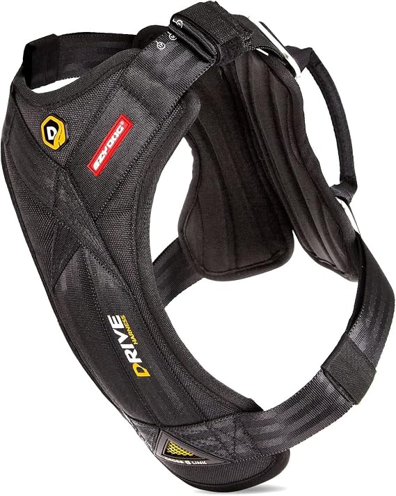 EzyDog Drive Dog Car Harness, Crash Tested and Certified - Small | US-FMVSS 213 Certified Dog Seat Belt Harness, Adjustable, Padded Comfort Chest Plate, Dual Metal SR Buckles