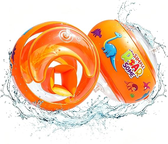 Arm Floaties for Toddlers 1-3yrs and Kids Arm Floaties for Pool 13-44 lbs Baby Inflatable Arm Swimmies Floaties Water Wings with 3 Separate Airbags