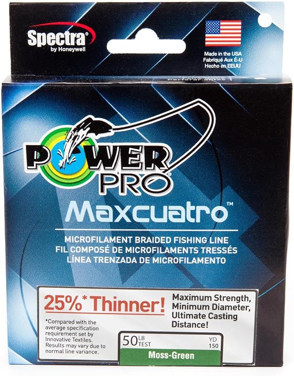 PowerPro 33400301500E MaxCuatro Spectra HT Braided Fishing Line