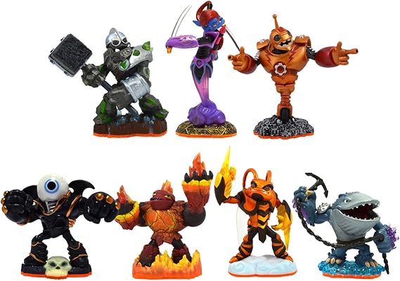 Skylanders Giants 7-Pack Eye Brawl, Ninjini, Bouncer, Crusher, Hot Head, Swarm, and Thumpback