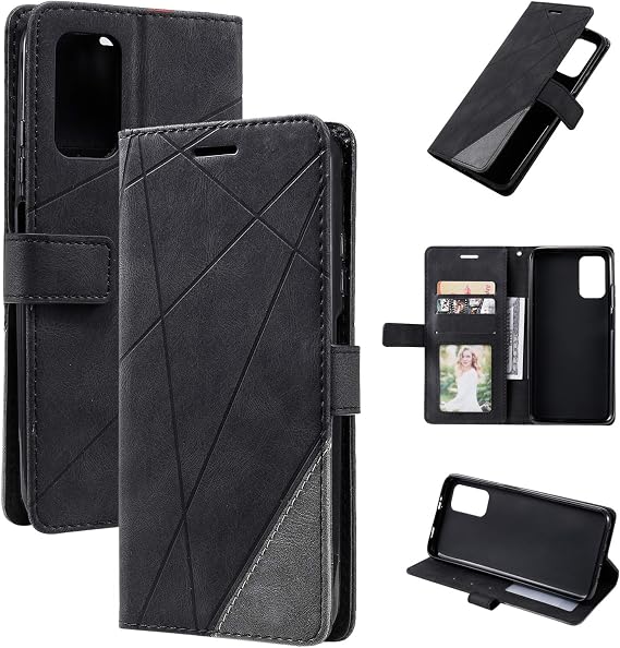 Case for Xiaomi Redmi 9T Case Cover,Case for Xiaomi Poco M3 MZB087AIN M2010J19CG M2010J19CT M2010J19C9 / Redmi 9T NFC M2010J19SG / Redmi 9 Power 4G M2010J19SI Case Flip Pu Leather Cover Black