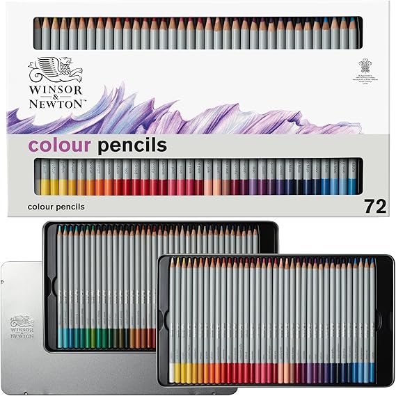 Winsor & Newton Studio Collection Colour Pencil Set, 72 Piece