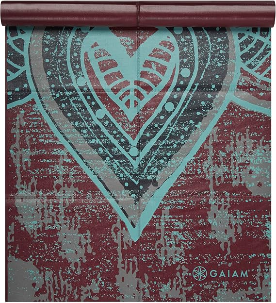 Gaiam Folding Yoga Travel Mat, 2mm, Foldable & Lightweight