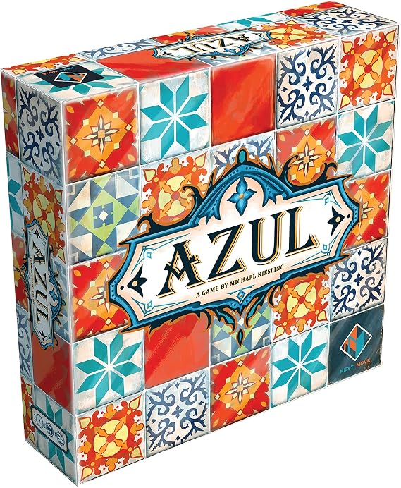 Asmodee | Azul |The Beautifully Tactile Tile-Laying Board Game | A Modern Favourite Ideal for Games Nights | Simple to Learn, Deep Strategy & Endless Replayability | 2–4 Players, Ages 8+, 30+ Minutes