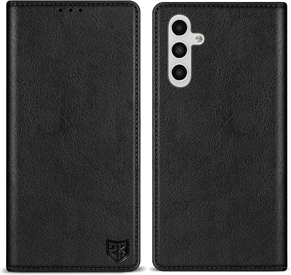 for Samsung Galaxy A15 Wallet Case with [RFID Blocking] Card Slot Stand Strong Magnetic Leather Flip Fold Protective Phone Case for Samsung Galaxy A15 Case Wallet(Black-6.5 inch)