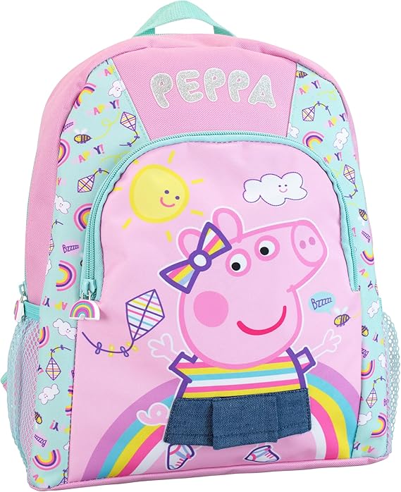Peppa Pig Backpack | Rainbow Backpack | Girls Backpacks | Children’s Backpacks | Pink One Size